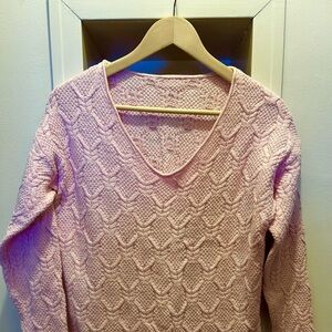 Neck cable knit sweater size M. Sorry for the poor photo